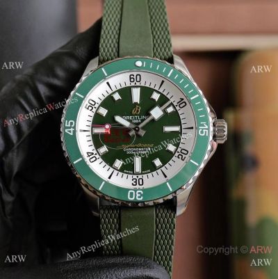 Copy Breitling Superocean Kelly Slater Automatic 44mm Green Ceramic Bezel with Sapphire